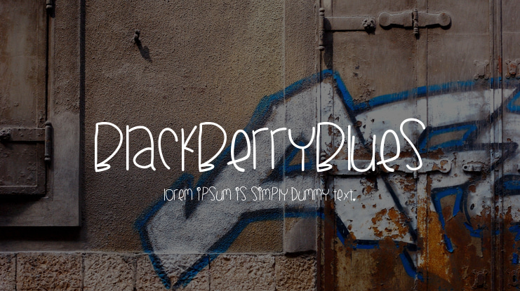 BlackberryBlues Font