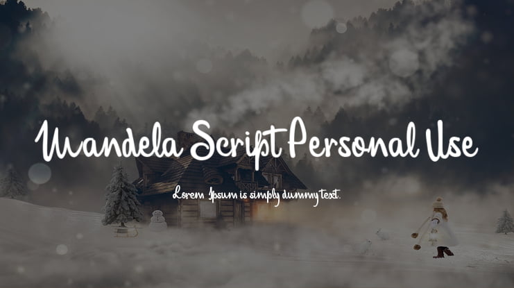 Mandela Script Personal Use Font