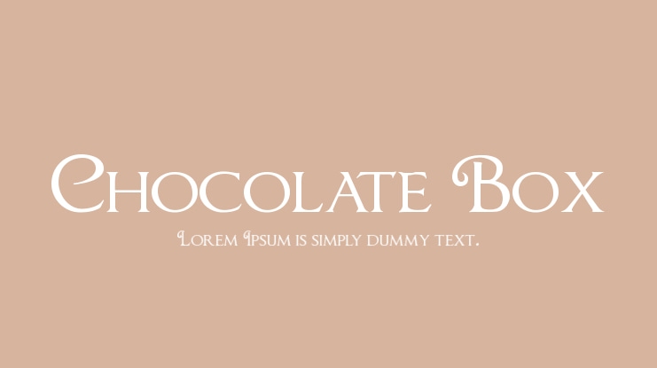 Chocolate Box Font Family