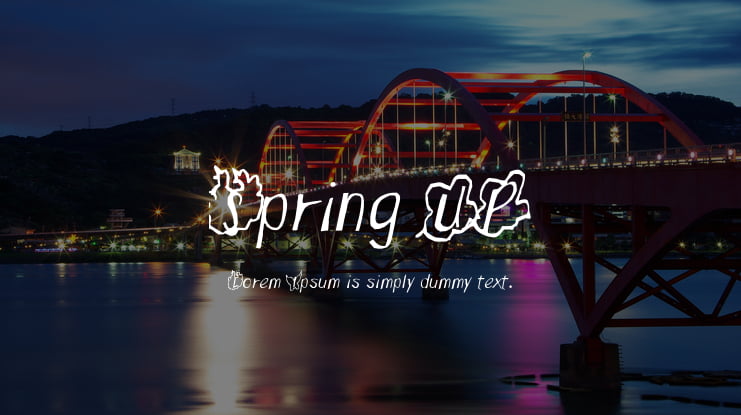 Spring UP Font