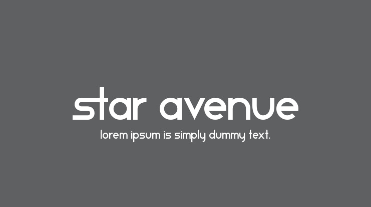 Star Avenue Font