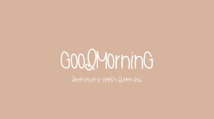 GoodMorning Font