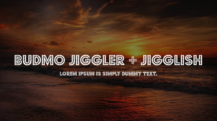 Budmo Jiggler + Jigglish Font Family