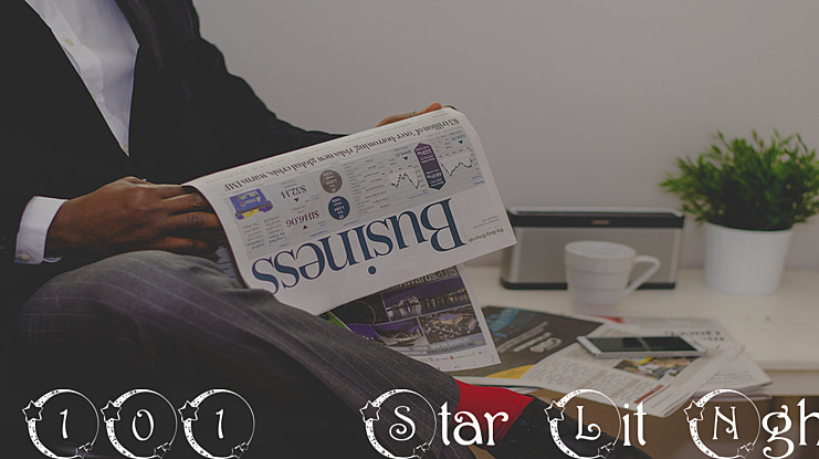 101! Star Lit Nght Font