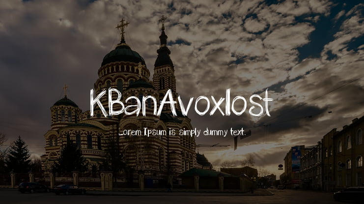 KBanAvoxlost Font