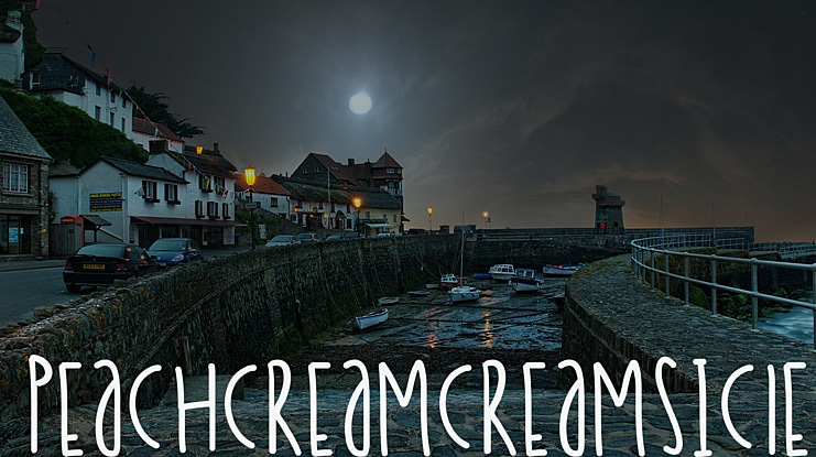 PeachCreamCreamsicles Font