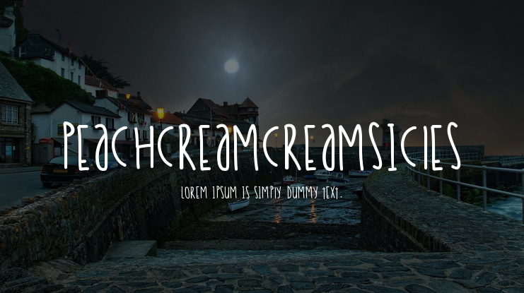 PeachCreamCreamsicles Font