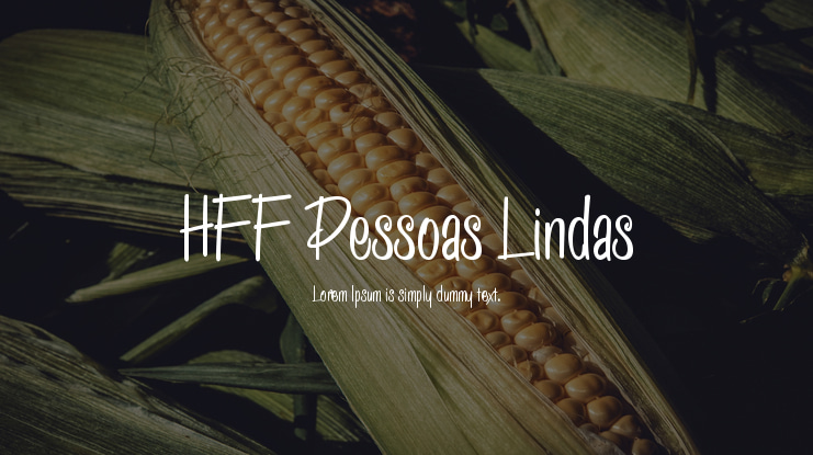 HFF Pessoas Lindas Font