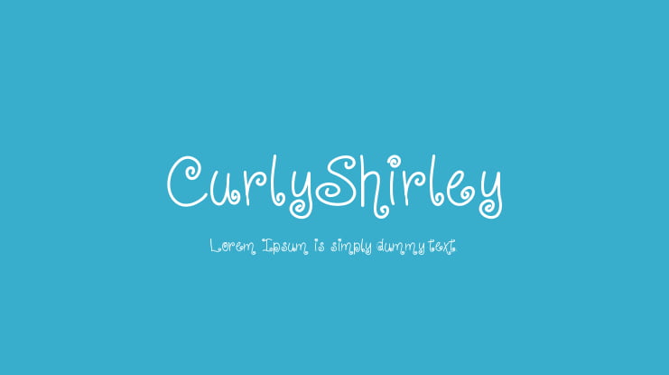 CurlyShirley Font