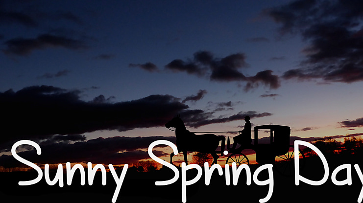Sunny Spring Day Font