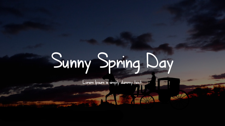Sunny Spring Day Font