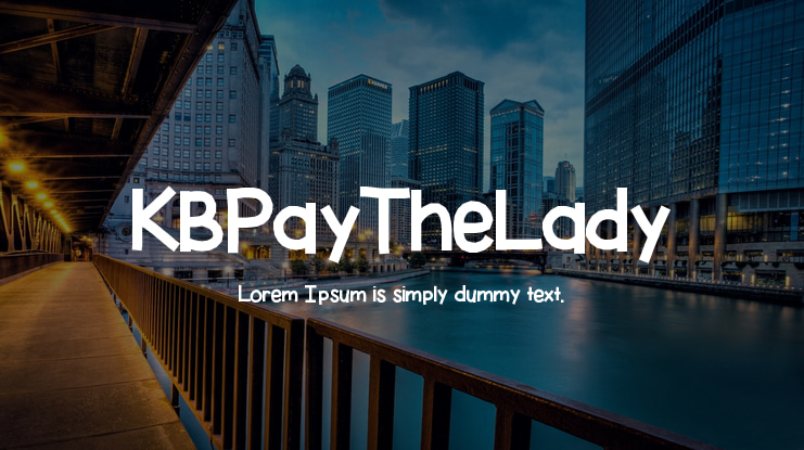 KBPayTheLady Font