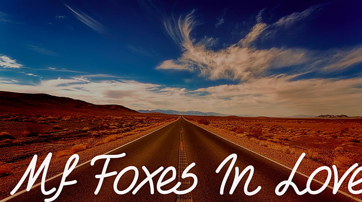 Mf Foxes In Love Font