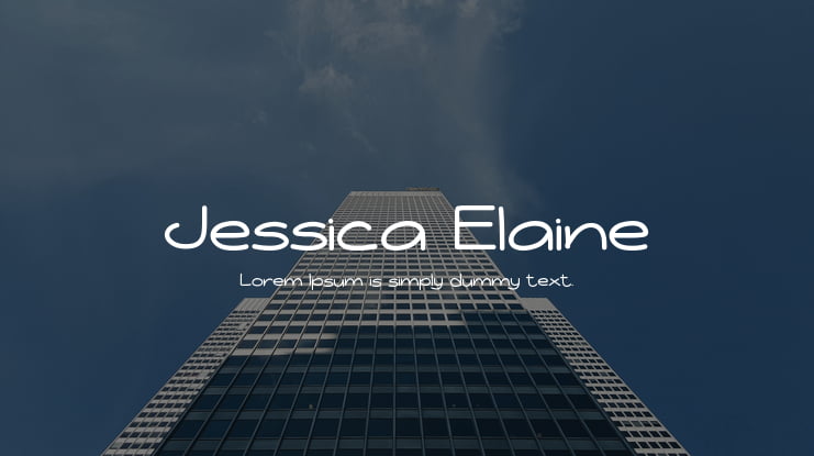 Jessica Elaine Font Family