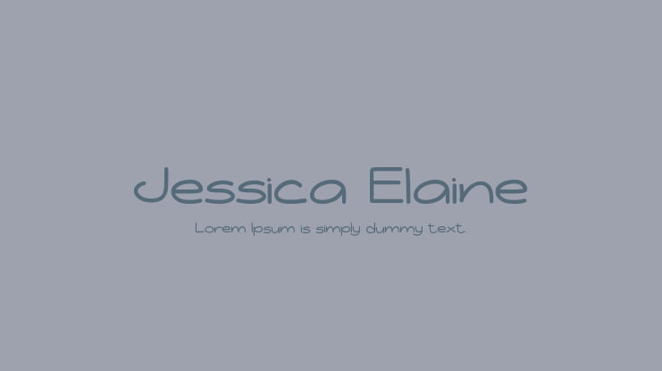 Jessica Elaine Font Family