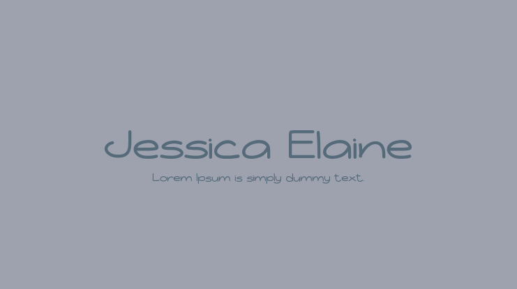 Jessica Elaine Font Family
