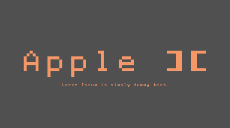 Apple ][ Font