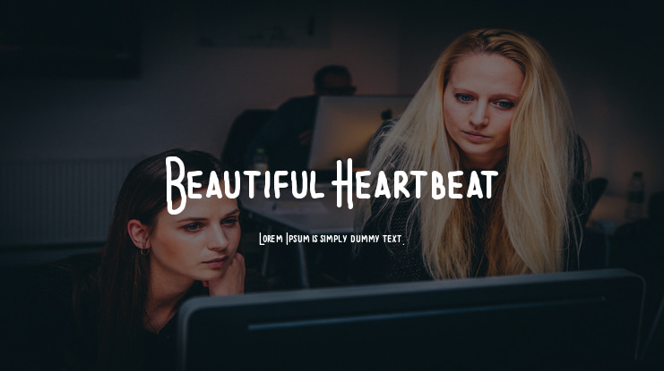 Beautiful Heartbeat Font