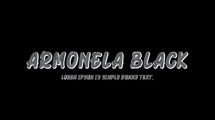 Armonela Black Font