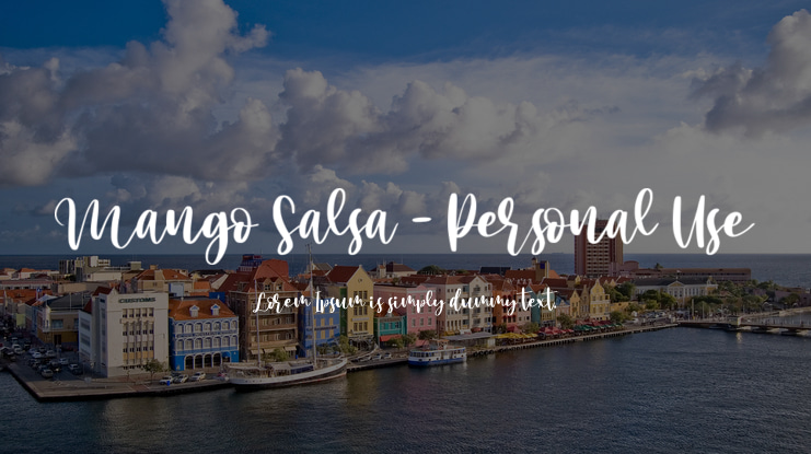 Mango Salsa - Personal Use Font