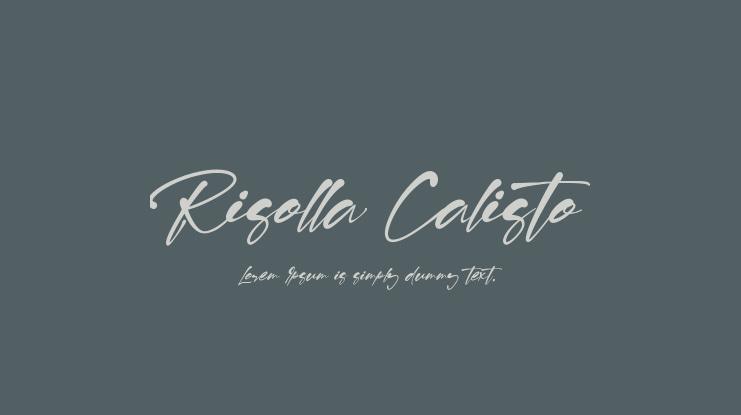 Risolla Calisto Font