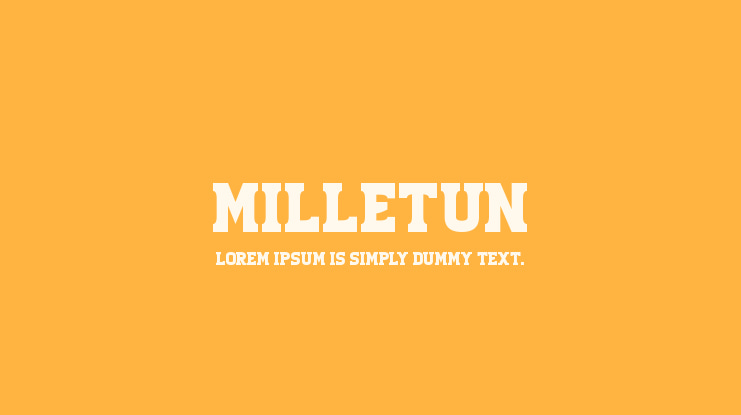 Milletun Font
