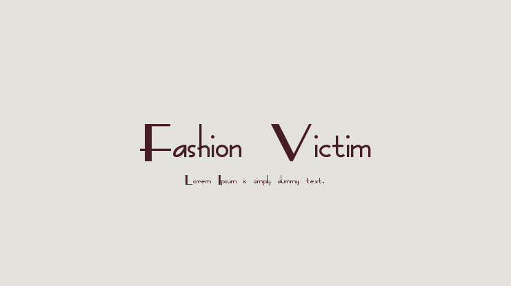 Fashion Victim Font