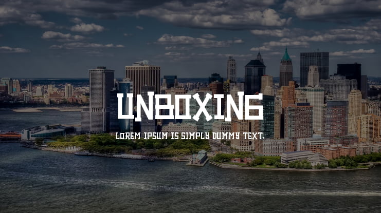 Unboxing Font