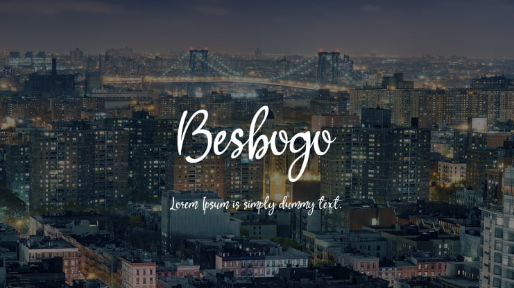 Besbogo Font