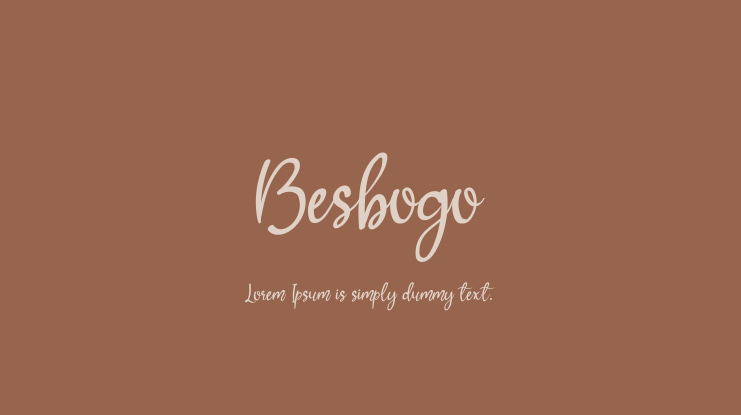 Besbogo Font