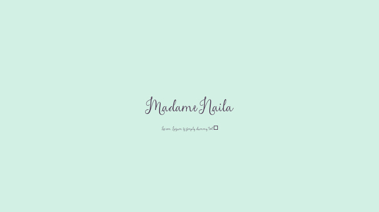 MadameNaila Font