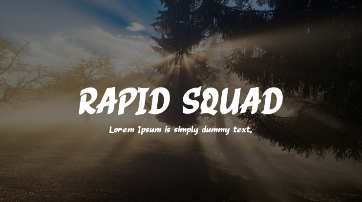 RAPID SQUAD Font