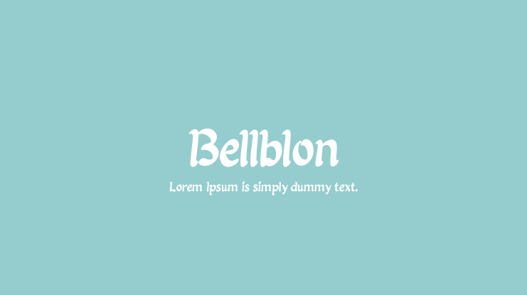 Bellblon Font