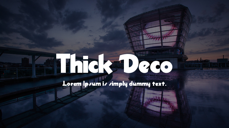 Thick Deco Font