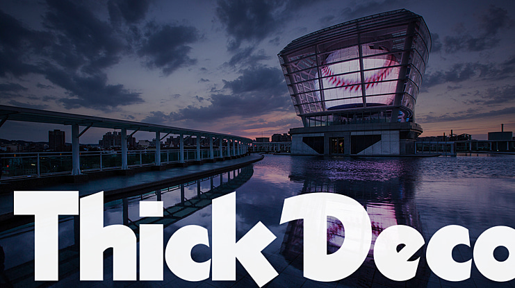 Thick Deco Font