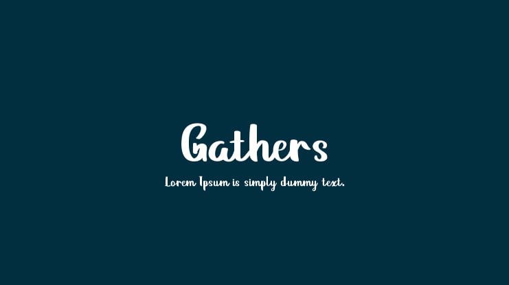 Gathers Font