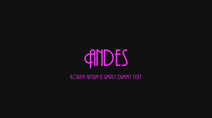 Andes Font