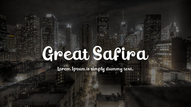 Great Safira Font