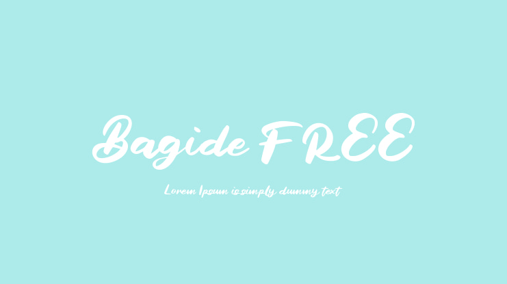 Bagide FREE Font