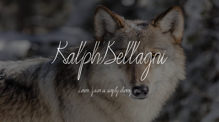 RalphBellagni Font