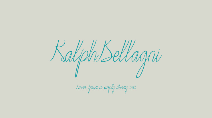 RalphBellagni Font