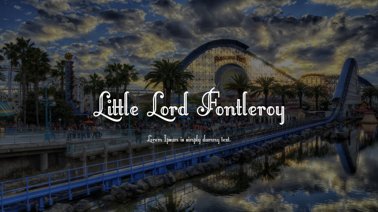 Little Lord Fontleroy Font