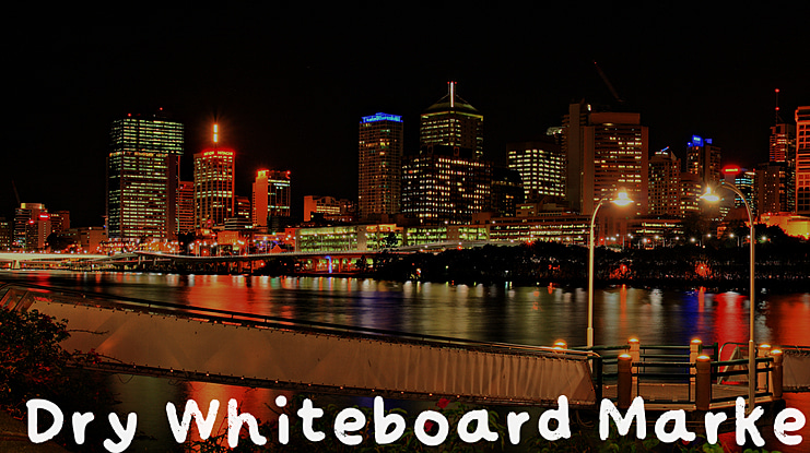 Dry Whiteboard Marker Font