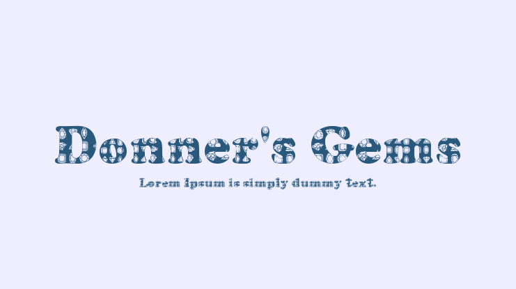 Donner's Gems Font