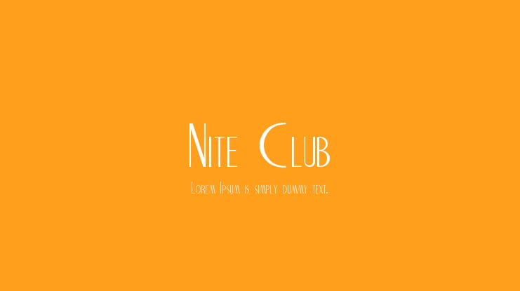 Nite Club Font