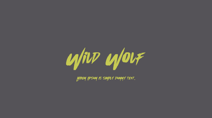 Wild Wolf Font