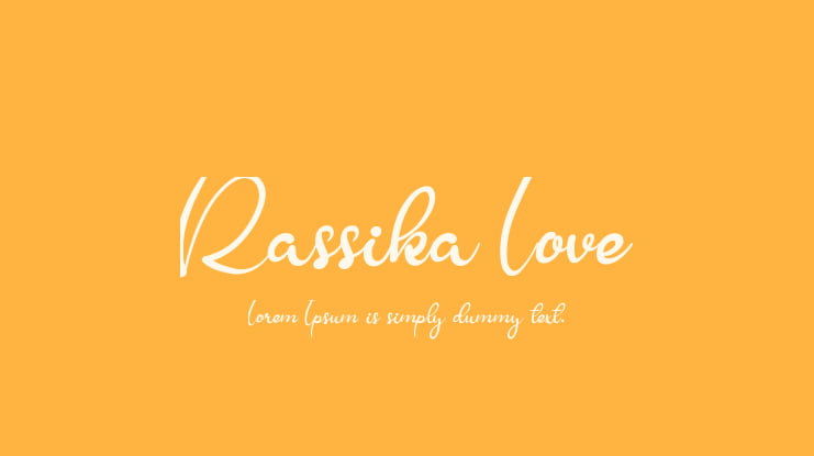 Rassika Love Font