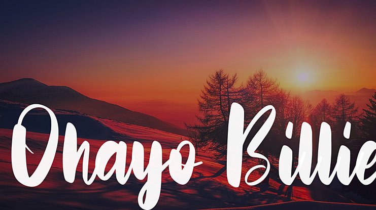 Ohayo Billie Font
