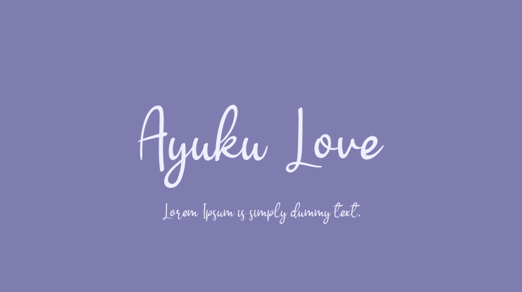 Ayuku Love Font