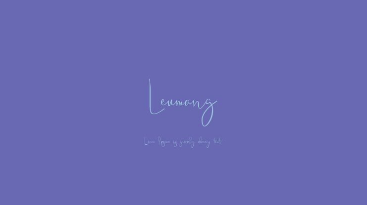 Leumang Font